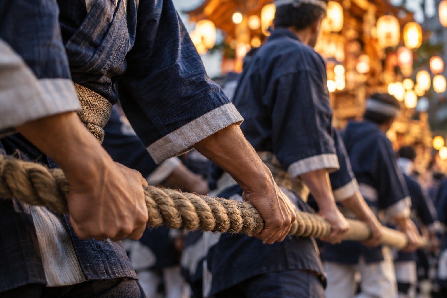 祭りの担い手として参加する旅のイメージ