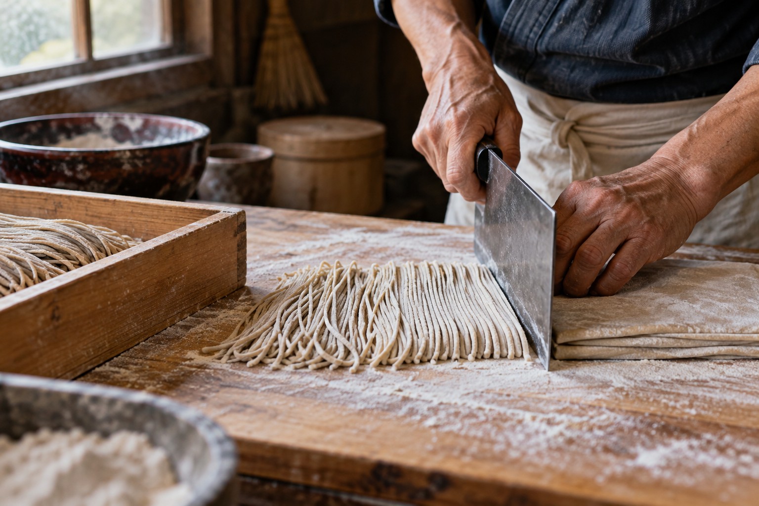 蕎麦打ち体験のイメージ